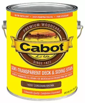 Cabot/valspar Corp 080351810428 Deck And Siding Stain Semi-transparent Voc Cordovan Brown 1-gallon
