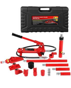 Cuisinsmart Kmsc0 4 Ton Porta Power Hydraulic Kit 8000 Lbs Capacity 17-piece Ram P