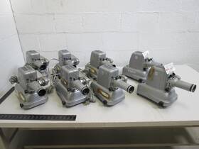Edl V-45-p Lot Of 8 Vintage Projectors T90606