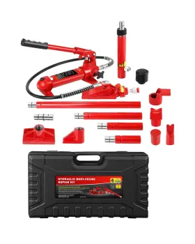 A4v8zkgz8hmiglwz0onntqcz Garveetech 4 Ton Porta Power Kit 8800 Lbs Hydraulic Jack With 17 Pcs Accessories P