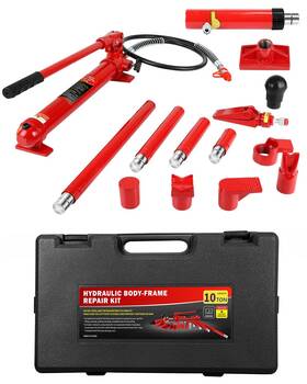 Garveetech Lu381369wa8 Mqau1vb Zab5c 10 Ton Porta Power Hydraulic Jack Kit 20000 Lbs Capacity Heavy Du
