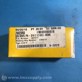 Holo-krome 01022 Holo-krome Box Of 100 3/16ftft Diameter Standard Dowel Pin 8054