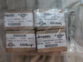 39532 Jergens Lot Of Sine Fixture Key 5/8 Diameter Ball Lock