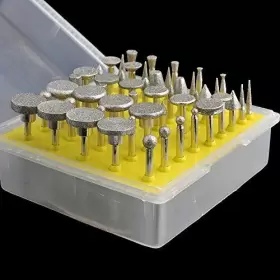 Luo Ke 702472873556 Diamond Burr Set- Ceramics Tile Glass Lapidary For Rotary Tools 50pc