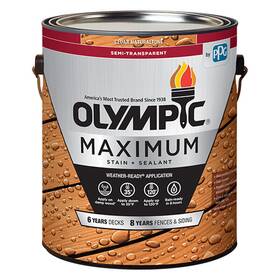 Ppg-olympic/deft 79551a/01 Maximum Semi-transparent Semi-gloss Cedar Natural Tone Deep Base Acrylic