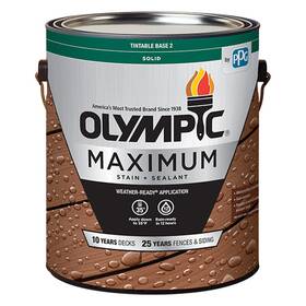 Ppg-olympic/deft 79602a/01 Maximum Solid Tintable Semi-gloss White Base 2 Acrylic Latex Stai