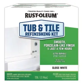 384165 Sim Supply Blocked Brand 020066024185 Specialty Tub And Tile Refinishing Kit Gloss White Quart Corporation