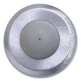 Tell 737874560278 Convex Wall Bumper 2.5 Inch X 0.75 Satin Chrome/gray Dt100085