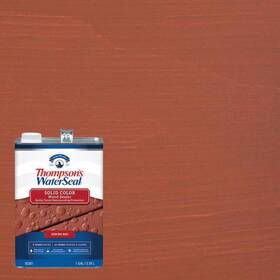 Thompsons Waterseal 032053000669 Waterproofing Wood Sealer Solid Sedona Red 1 Gal