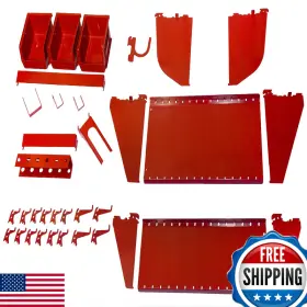 Kt-400-wrk Wall Control B00erid1fc R Slotted Tool Board Workstation Accessory Kit For