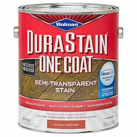 Zinsser 020066296599 Durastain Water Based Exterior Wood Stain 1 Coat Semi-transparent Natural Redwo