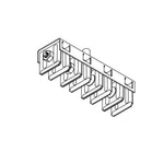 Conductix Wampfler XA-100H4-1 Saf-t-bar, C-series, 4-POLE Steel Mfgd New. Price: $50.50.
