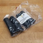 Lot Of Rubber Dynamics PVCG-168 Round Grips, Black, Tapered-smooth Surface New. Price: $13.53.