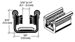 Y526 Flexible Universal Channel With Pile And Felt Liner For 1948-1962 Models. Price: $50.25.