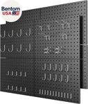 8 Pack Metal Panels With 50 Hooks, Heavy Duty Wall New. Price: $97.71.
