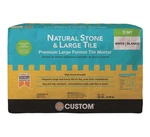 Natural Stone And Large Tile 50 Lb. White Premium Thinset Mortar New. Price: $57.68.