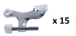 *15* Hardware Essentials Chrome Hinge Pin Stop For Hollow Core 852354 New. Price: $23.99.