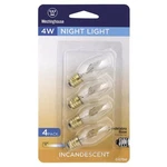 Westinghouse 4 C7 Specialty Incandescent Bulb E12 (candelabra) White Pk New. Price: $7.21.