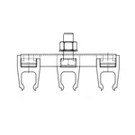 Conductix Wampfler XA-100P3-1 Saf-t-bar, Series, Hanger Clp Mfgd New. Price: $41.80.