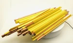 Lot Of 23 Cut - Conductix Wampfler 0811 Conductor Rail, Protective Earth Copper Used. Price: $99.99.