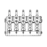 Conductix Wampfler 081106-3342 Current Collector 3P1PH 55A Mfgd New. Price: $341.20.