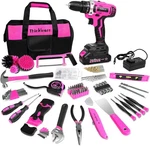 Thinklearn Tool Kit With 20V Cordless DRILL(265IN-LBS), Pink Set For Wom New. Price: $75.48.